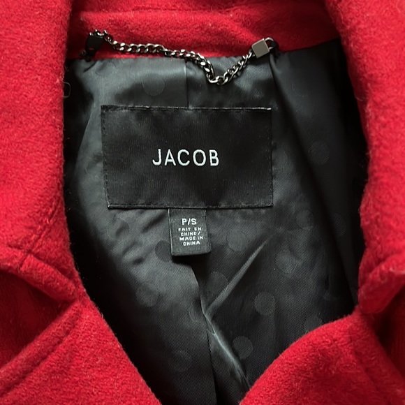 Red pea coat - Picture 3 of 3